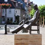 Nietzsche Denkmal in Naumburg auf dem Holzmarkt
