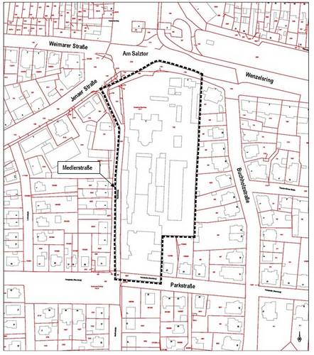 Abbildung 1: Räumlicher Geltungsbereich des Bebauungsplans Nr. 30 ©Kartengrundlage: Geobasisdaten © GeoBasis-DE / LVermGeo LSA, A18-38913-09-14
