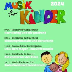 Plakat Konzertreihe 'Musik für Kinder' ©Stadtverwaltung Naumburg (Saale)